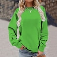 thumbnail image 4 of Chandails de Compression à Manches Longues pour Femmes Col Ras du Cou Unis Plus Chandail Surdimensionné Coupe Ample Pulls Tendance Hauts Légers pour Femmes Grande Taille Gris m, 4 of 6