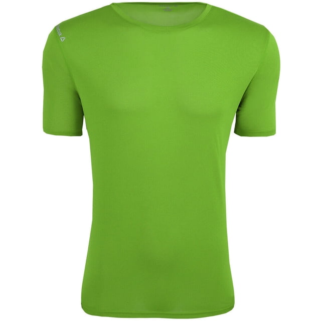 Reebok Volt Performance Camiseta básica para hombre, verde, XXX-Large