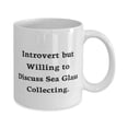 thumbnail image 2 of Epic Sea Glass Collecting Gifts, Introvert but Willing to Discuss Sea Glass Collecting, Holiday 15oz Mug F Sea Glass Collecting, 2 of 2