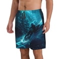 thumbnail image 2 of Pofeuu Futuristic Jet Ski Adventure Prin Men's Swim Trunks Quick Dry Bathing Suit Swimming Board Shorts Mesh Lining Beach Swimwear-Large, 2 of 6