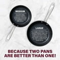 thumbnail image 3 of Stone Professional Frying Pan Set, Hard Anodized Ultra Nonstick 10 & 11.5 Pro Chef's Skillet Set,   Surface Coated 3x and Infused with Minerals & Diamonds, Induction Capable, 3 of 5