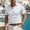 White, variant on FRSASU Short Sleeve Polo Shirts for Men Casual Lapel Collar Pullover Tee Shirt Loose Fit Half Button Down T-Shirts Yellow