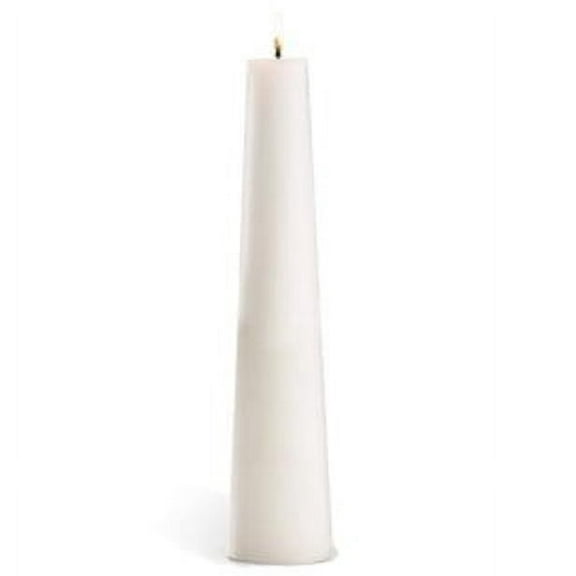 Christian Brands 75351P Plain White Conical Christ Candle