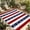 Red, variant on Anchor Stripe Outdoor Rug for Patio/Deck/Porch, Non-Slip Large Area Rug 3 x 5 Ft, Navy Blue Nautical Coastal White Sea Indoor Outdoor Rugs Washable Area Rugs, Reversible Camping Rug Carpet Runner
