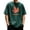 hgg199-Green, variant on Men Graphic T Shirts Short Sleeve Crewneck Maple Print Loose Tee Tops Summer Clothes