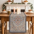 thumbnail image 2 of Vintage Boho Floral Table Runner 70 Inches Long,Country Farmhouse Flowers Ethnic Cotton Linen Table Runners Dresser Scarves,Fabric Tabletop Scarf Furniture Cover for Home Dinner Party 13"x70", 2 of 9