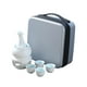 thumbnail image 3 of Juego de sake japonés con calentador, juego de sake chino de regalo, botella de sake, bebida de sake clásica, juego de calentador de vino de cerámica blanco, 3 of 9