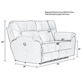 thumbnail image 6 of Catnapper Thompson Power Reclining Loveseat in Brown Polyester Fabric, 6 of 15