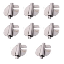 Universal Sewing Rolled Hemmer Foot Set | 8-Piece Stainless Steel Presser Feet | 3mm 4mm 5mm 6mm 7mm 8mm 9mm 10mm Wide Hemming Foot Attachments for Sewing Machines