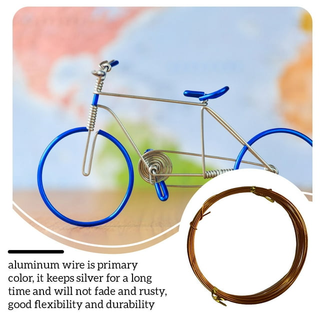 kurtrusly Craft Wires DIY Handicrafts Braided Thread Good Flexibility Durable Shiny Jewelry Lines Exquisite Design for Sculpturing Rose Gold