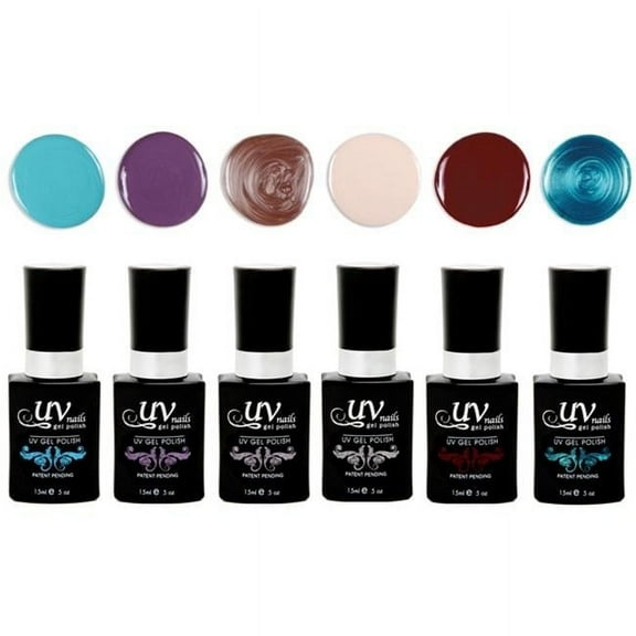 UV-Nails Mykonos LED Gel Polish - Set of 6