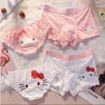 thumbnail image 2 of Ropa interior a juego para parejas, conjunto de ropa interior de algodón con diseño de hello kitty kuromi melody, regalos para él y ella, 2 of 3
