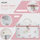 thumbnail image 4 of Bolsa de maquillaje Honitty, bolsa de cosméticos acolchada con estampado floral, conjunto de algodón, 4 of 6