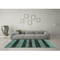 thumbnail image 3 of Ahgly Company Indoor Round Abstract Light Blue Modern Area Rugs, 7' Round, 3 of 4