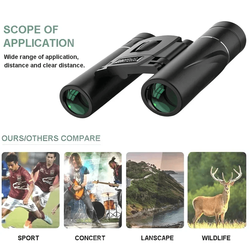 3000x22 Zoom Telescope Professional BAK4 HD Powerful Binoculars Long Range Portable Outdoor Folding FMC Binocular Camping Travel