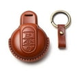 thumbnail image 1 of VONKY Leather Car Key Case Cowhide Holder Full Protection Shell Auto Fashion Keychain Soft Cover Replacement for MINI Brown, 1 of 6