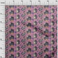thumbnail image 3 of oneOoneViscoseJerseyPinkFabricAfricanSewingMaterialPrintFabricByTheYard60InchWide, 3 of 4