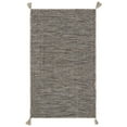 thumbnail image 6 of SAFAVIEH Montauk Bijar Jace Solid Soft Braided Cotton Runner Rug, Beige/Black, 2'3" x 7', 6 of 8