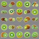 thumbnail image 4 of Pegatinas de vinilo con estampado de kiwis, resistentes al agua, estilo anime, 50 unidades/lote, 4 of 5