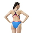 thumbnail image 4 of Speedo Women's Solid Double Strap One Piece Swimsuit - Servres Blue, Size: 30, 4 of 4