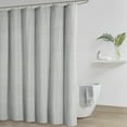 thumbnail image 2 of Matelasse Shower Curtain,Gray Cotton Bath Faucets Bathroom Accessories, 2 of 6