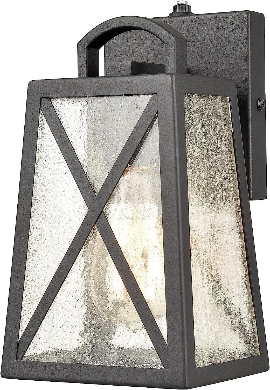 Modern Dusk to Dawn Outdoor Lights Wall Mount Black Porch Exterior Wall Lights