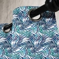 thumbnail image 4 of Ambesonne Palm Leaf Grommet Curtain, Tropical Nature Exotic, 50" x 63", Turquoise Navy Blue, 4 of 6