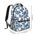 thumbnail image 2 of Disketp Beautiful Butterflies Backpack for Men and Women - Lightweight Backpack Classical with Multi-pockets Casual Daypack for College Workplace Travel, 2 of 5