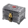 thumbnail image 1 of Luzkey Pirate Treasure Box Adventurous Treasure Box Decorative with Lock and Key Pirate Chest Storage Box for Kids Adults Prize Gift ancient, 1 of 8