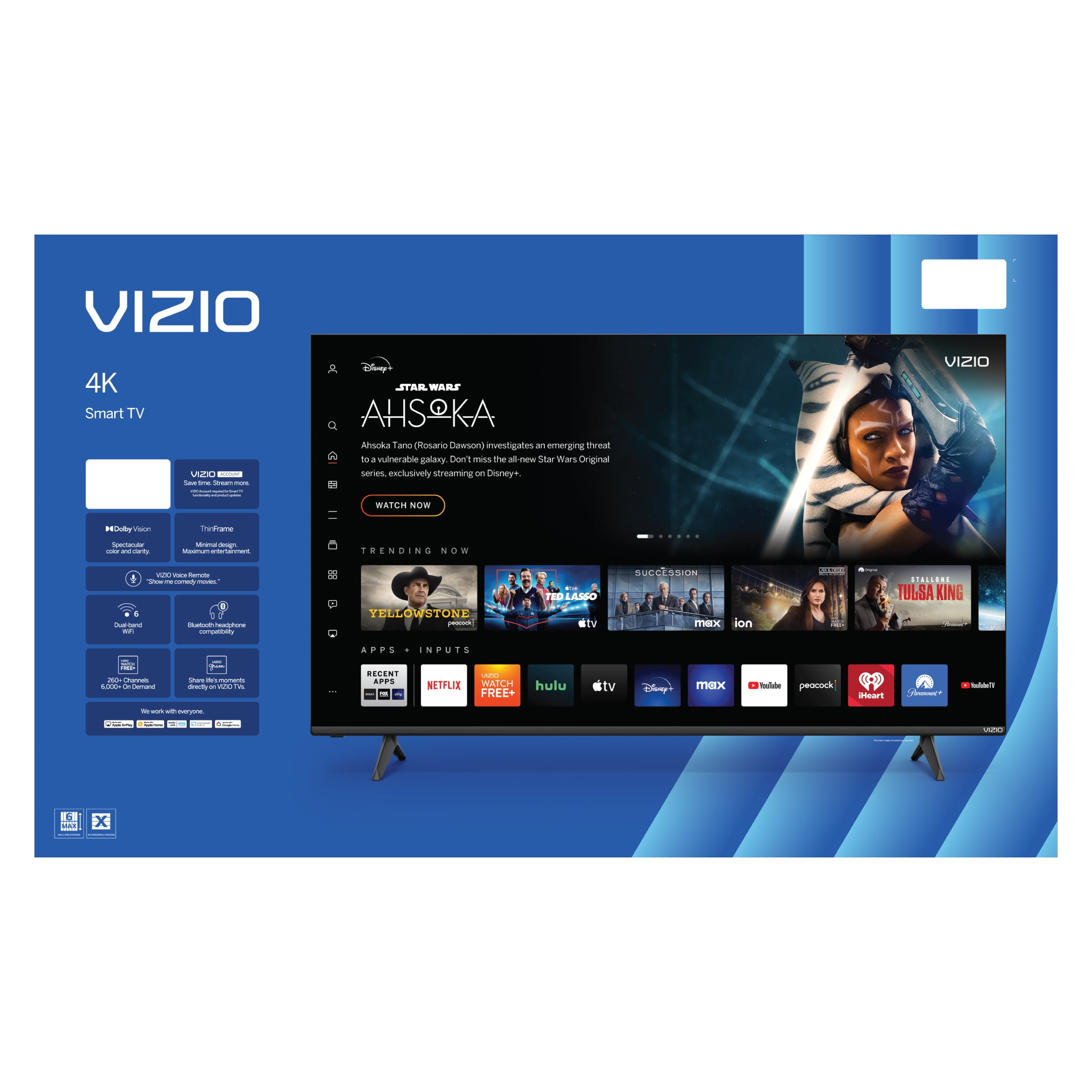 VIZIO 55? Clase 4K UHD LED HDR Smart TV (V4K55M-08) VIZIO 55? Clase 4K UHD LED HDR Smart TV (V4K55M-08)