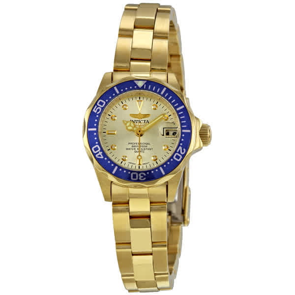 Pro Diver Dial Gold-plated Ladies Watch - Walmart.com