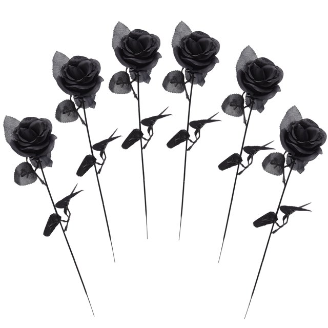 Rosas de simulación flores falsas flores de simulación de boda negras flores de decoración interior