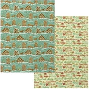 The Pioneer Woman Christmas Wrapping Paper, Two Rolls, 30in x 90 Sqft, Ginger Town