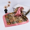 thumbnail image 4 of Soumake Big Cashew Flower Print Hair Scarf Sun Protection Imitation Silk Square Smooth Retro Neckerchief Scarf For Outdoor Fashion, 4 of 8