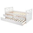thumbnail image 4 of CLEARANCE! Multi-Functional Daybed with Drawers and Trundle, White, 4 of 9