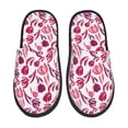 thumbnail image 1 of Balery Tulips Flowers Pantuflas de Casa de Felpa Silenciosas con Diseño Estampado, Zapatillas Cómodas Antideslizantes de Algodón para Interior-Medium, 1 of 8