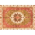 thumbnail image 1 of Ahgly Company Indoor Rectangle Abstract Orange Modern Area Rugs, 5' x 7', 1 of 4