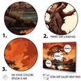 thumbnail image 3 of Designart "Sunset Over Baobab Trees I" Tree Baobab Floater Framed Wall Decor, 3 of 5