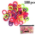 thumbnail image 2 of Kids Hair Ties Mini - Colorful Stretchy Soft Elastic Hair Bands Ponytail Holders, 2 of 7