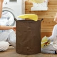 thumbnail image 5 of REK Patterned Linen Laundry Hamper Without Lid Large Open Top Dirty Stylish And Breathable Fabric For Bedroom Or Bathroom Easy And Durable Design, 5 of 5