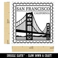 thumbnail image 2 of San Francisco California Destination Travel Self-Inking Rubber Stamp Ink Stamper - Brown Ink - Small 1 Inch, 2 of 7