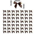 thumbnail image 3 of dajkiuy 50Pcs Twist Tie Bows for Treat Bags, 3" Satin Ribbon Bows for Package Craft Gift Wrapping Decoration, 3 of 6