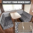 thumbnail image 5 of KUIFORTI Grey Leopard Print RV Camper Seat Covers, Stretch Cushion Slipcovers, Washable Anti-Slip Replacement for Travel Trailer Dinette Bench, 5 of 7
