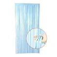 thumbnail image 4 of Yuarrent 1x2m lámina de Metal flecos cortina flecos telón de fondo fotografía accesorios cumpleaños boda fiesta decoraciones suministros Kits de decoración para fiestas azul claro Yuarrent HA2106-06, 4 of 4