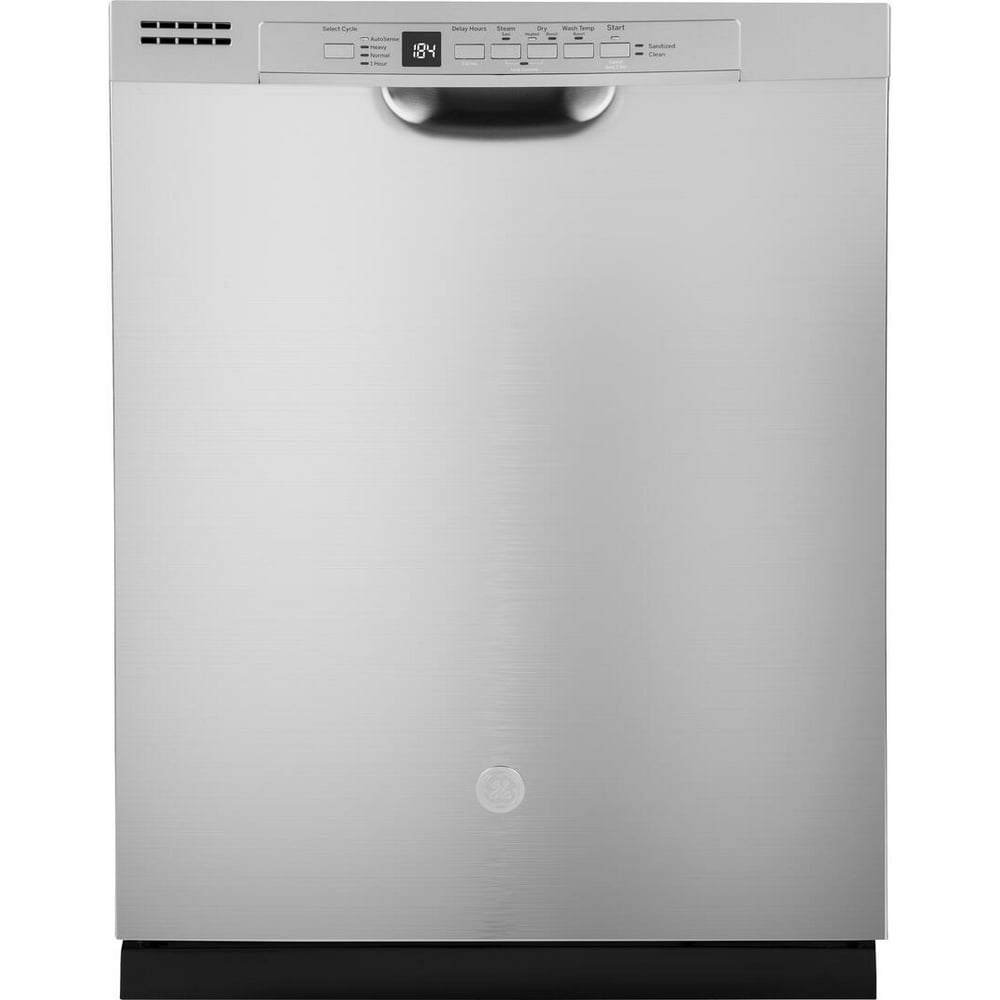 GE GDF530PSMSS 24 Front Control Dishwasher with 16 Place Settings Dry