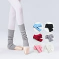 thumbnail image 4 of Women Girls Ballet Leg Warmers Knitted Socks Ballet Socks Ballet Stockings Yoga Socks Daily Wear Gym Fitness Dance Socks, 4 of 10