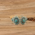 thumbnail image 4 of A Natural Turquoise Boho Elastic Bracelet For Women, 4 of 6