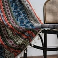 thumbnail image 5 of AIGIA Boho Semi Blackout Curtains Colorful Stripes with Tassel Decorative Window Treatments 1 Panel Rod Pocket Drapes for Living Rest Room, 5 of 7