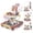 Pink, variant on LHUAI Baby Walker With Bouncer, Removable Footrest, Feeding Tray & Music, Foldable & Adjustable Activity Walker For Boys And Girls, Toddler Infant, Green