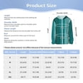 thumbnail image 5 of Cauagu Teal Color Print Sun Protection Jacket for Teen,Full-Zipper Long Sleeve Sun Shirts with Pockets UV Hoodie Shirts Outdoor Athletic Jacket-XX-Large, 5 of 7